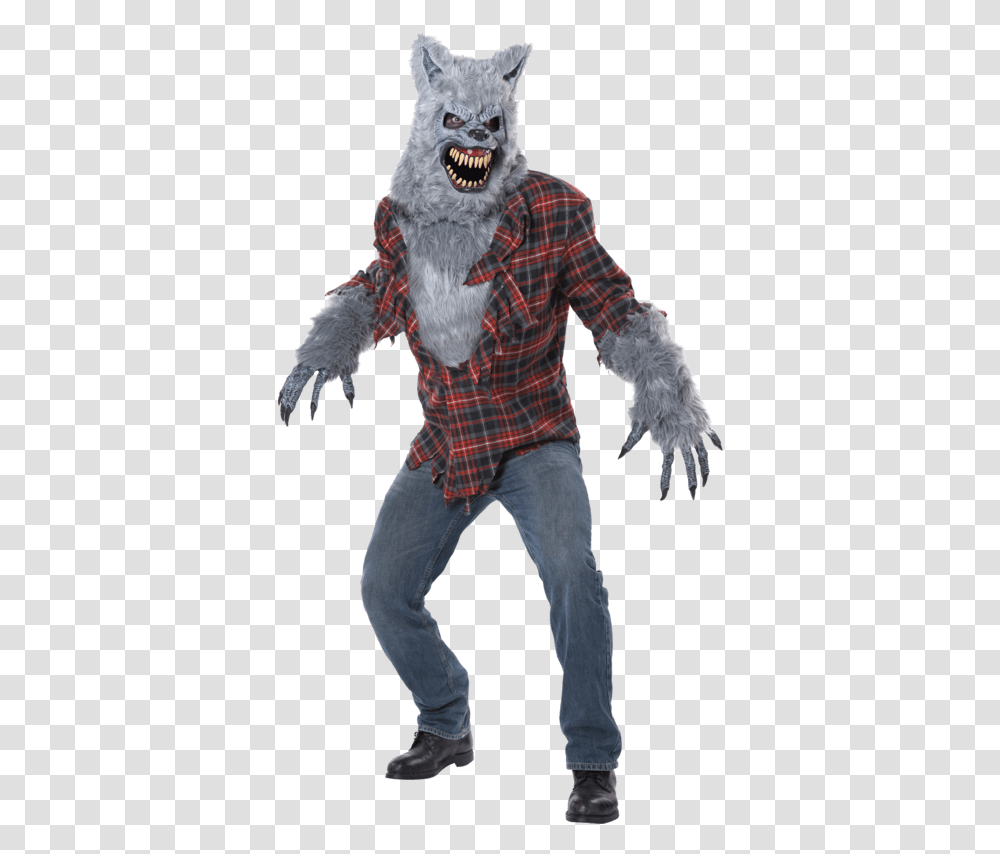 Werewolf Spirit Halloween Wolf Costume, Clothing, Face, Person, Pants Transparent Png