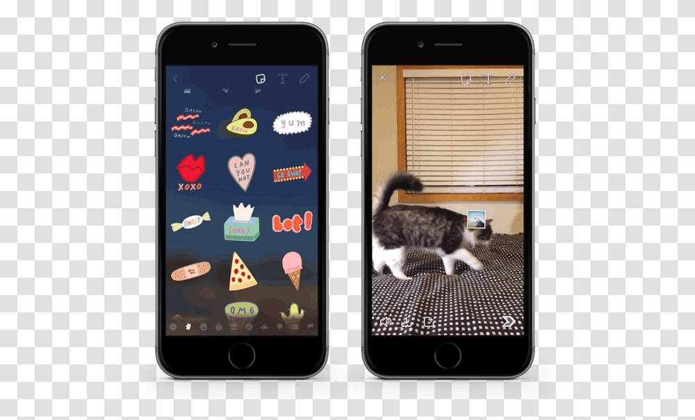 Wersm Snapchat Stickers Iphone Yum Snapchat Sticker, Mobile Phone, Electronics, Cell Phone, Cat Transparent Png