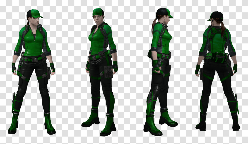 Wesker Soldier, Green, Person, Costume Transparent Png