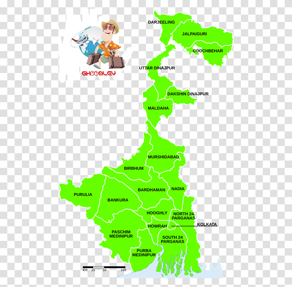 West Bengal Map 2019, Plot, Diagram, Atlas, Vegetation Transparent Png