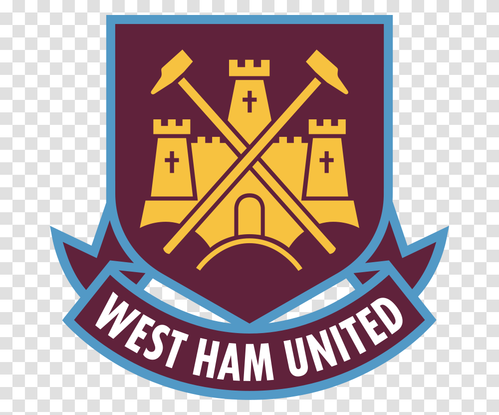 West Ham United Logo, Trademark, Emblem, Badge Transparent Png