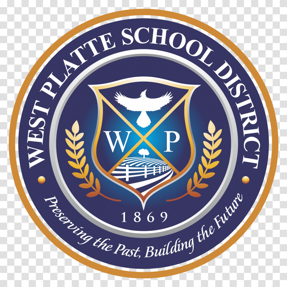 West Platte School District Emblem, Logo, Trademark, Badge Transparent Png