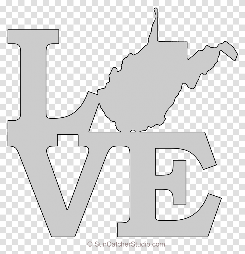 West Virginia Love Map Outline Scroll Saw Pattern Shape Scroll Saw Love Pattern, People, Person Transparent Png