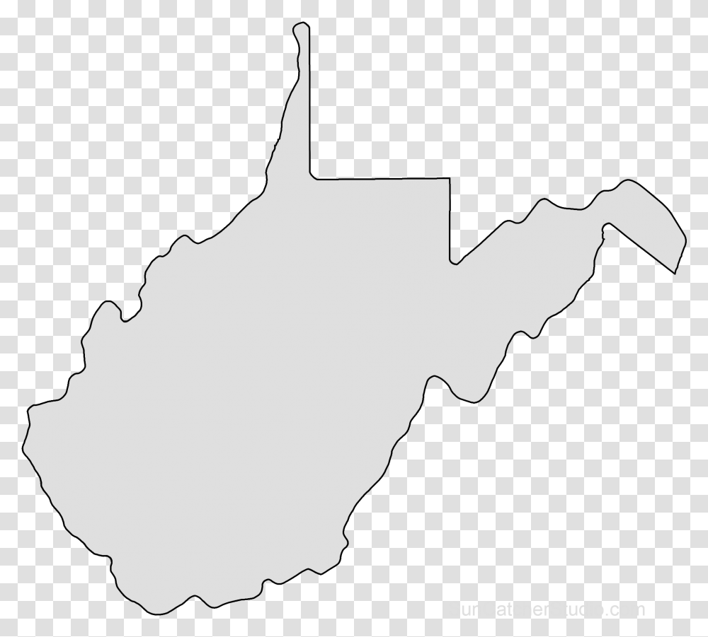 West Virginia State Map Outline, Silhouette, Person, People, Stencil Transparent Png