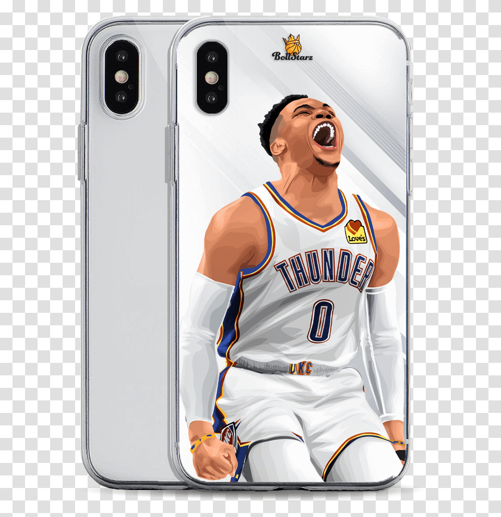 Westbrook Madness Silver Iphone, Person, Clothing, People, Team Sport Transparent Png