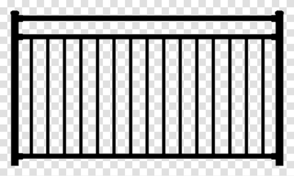 Westbury Riviera C30 Level Railing Section Metal Railing Texture, Gate, Fence, Prison Transparent Png