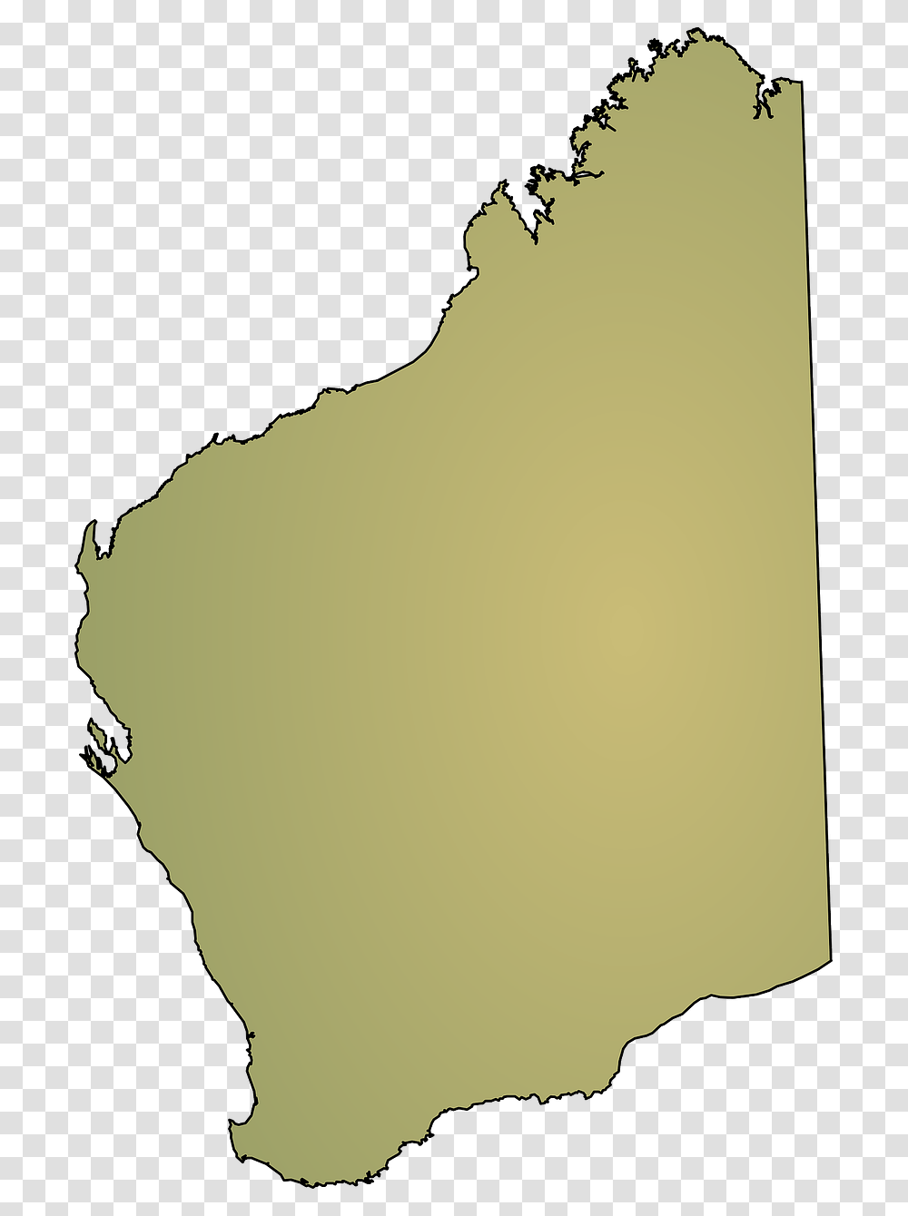 Western Australia Map Australia State Western Australia Map Outline, Person, Outdoors, Land, Nature Transparent Png