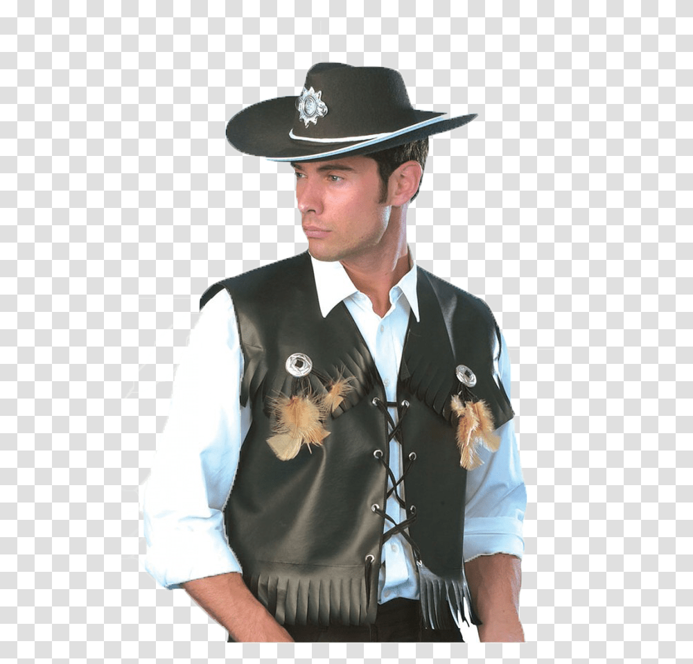 Western Cowboy Photo Background Black Cowboy Outfit, Person, Hat, Costume Transparent Png