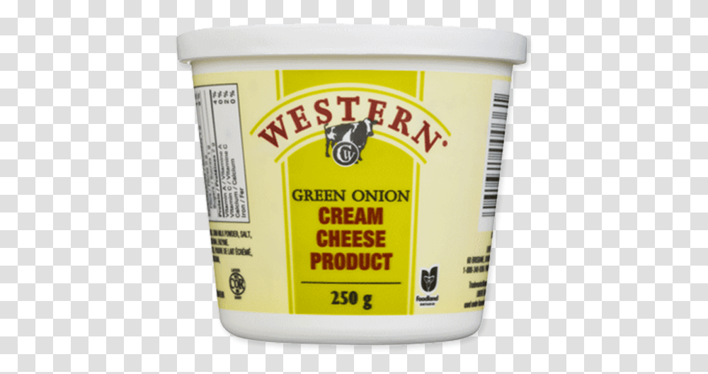 Western Cream Cheese Green Onion 24 Mf Cream Cheese, Dessert, Food, Yogurt, Mayonnaise Transparent Png
