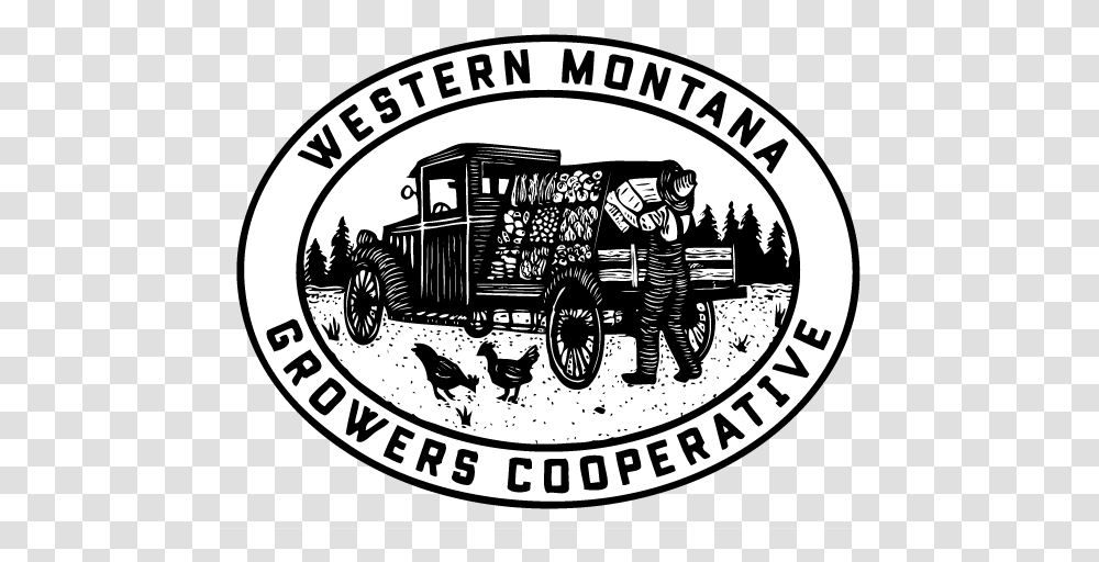 Western Montana Growers Coop Icon, Label, Text, Person, Bird Transparent Png