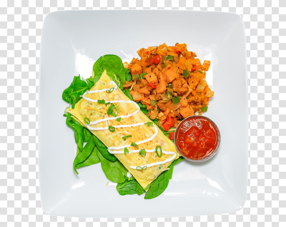 Western Omelette Plate Lunch, Plant, Dish, Meal, Food Transparent Png