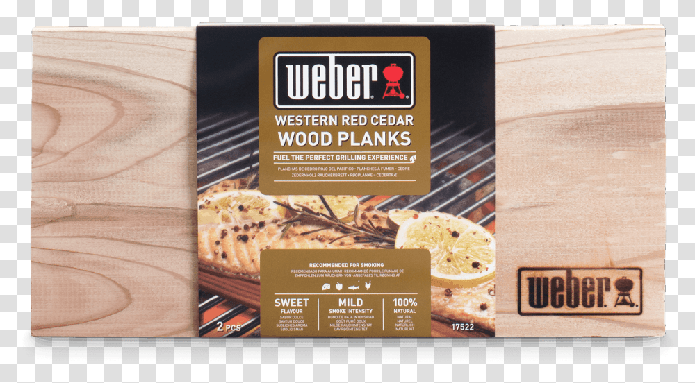 Western Red Cedar Wood Planks Weber Grill, Bread, Food, Advertisement, Poster Transparent Png