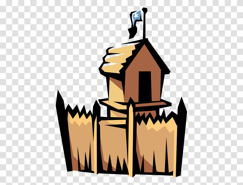 Western Wilderness Fort Fortification, Cross, Wood, Building Transparent Png