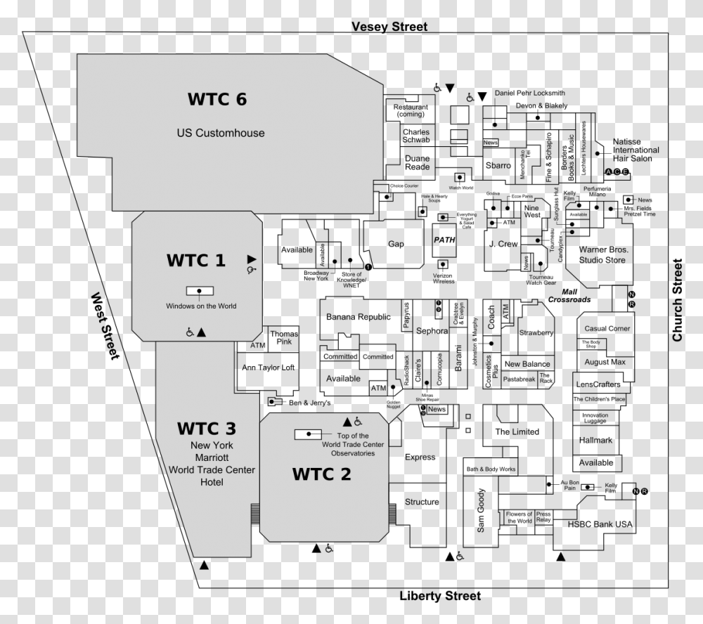 Westfield World Trade Center Plan, Diagram, Plot, Electronics Transparent Png