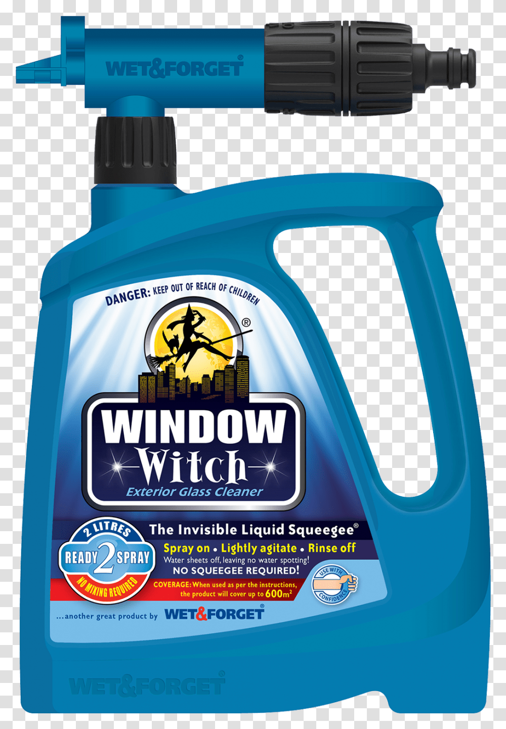 Wet Amp Forget Window Witch, Bottle, Tool, Label Transparent Png