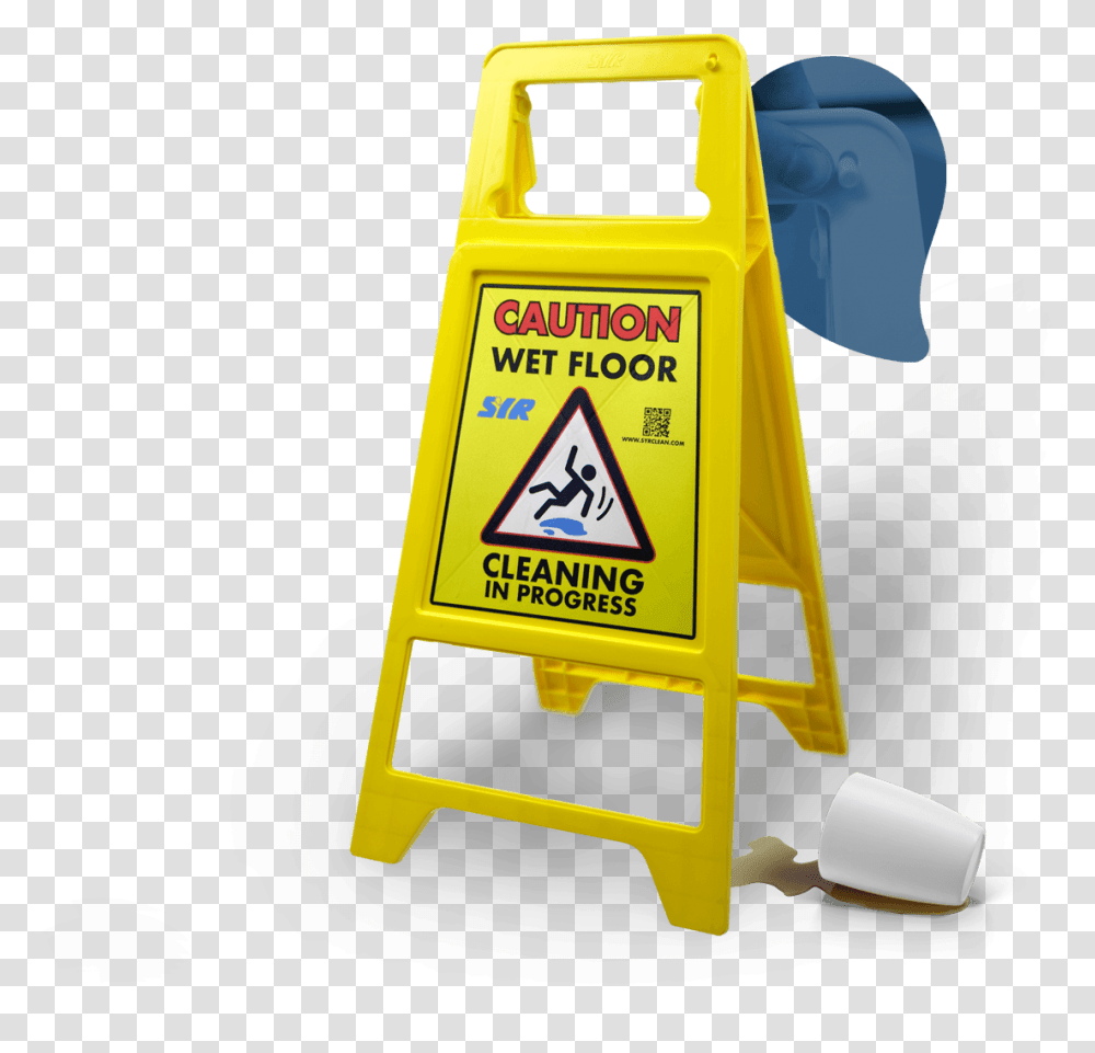 Wet Floor Sign, Gas Pump, Machine, Fence, Barricade Transparent Png