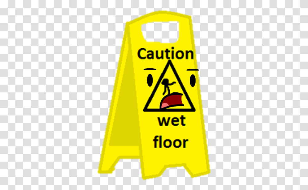 Wet Floor Sign Sign, Triangle, Car Transparent Png