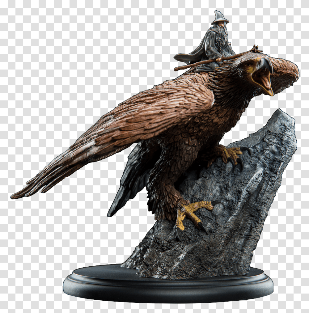 Weta Lord Of The Rings Gandalf On Gwaihir Statue Toyslife, Bird, Animal, Vulture, Eagle Transparent Png