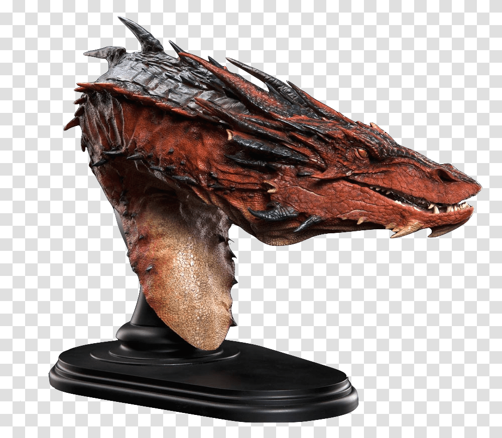 Weta Smaug Bust Toyslife Smaug Sculpture, Dragon, Bronze, Lobster, Animal Transparent Png