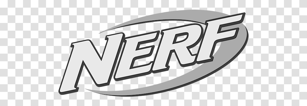 Wetpaint Nerf Logo Black And White, Symbol, Trademark, Emblem Transparent Png