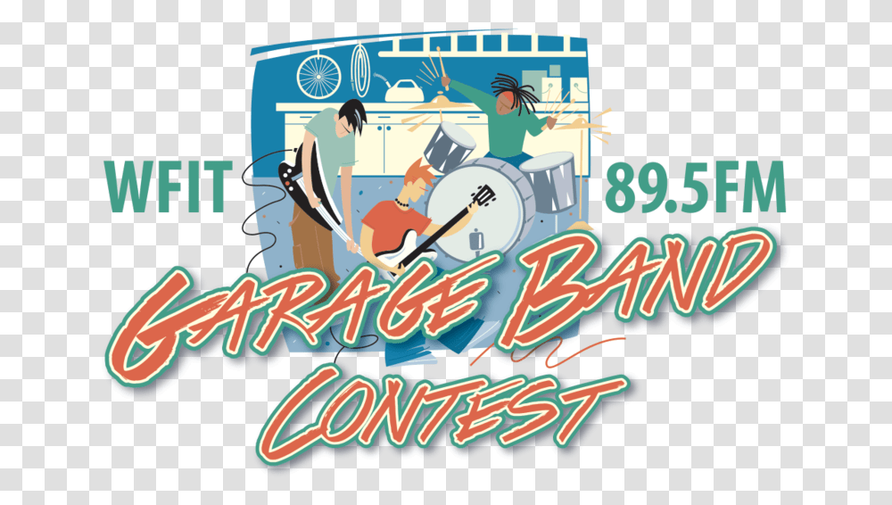 Wfit's 3rd Annual Garage Band Contest Graphic Design, Person, Advertisement, Poster Transparent Png