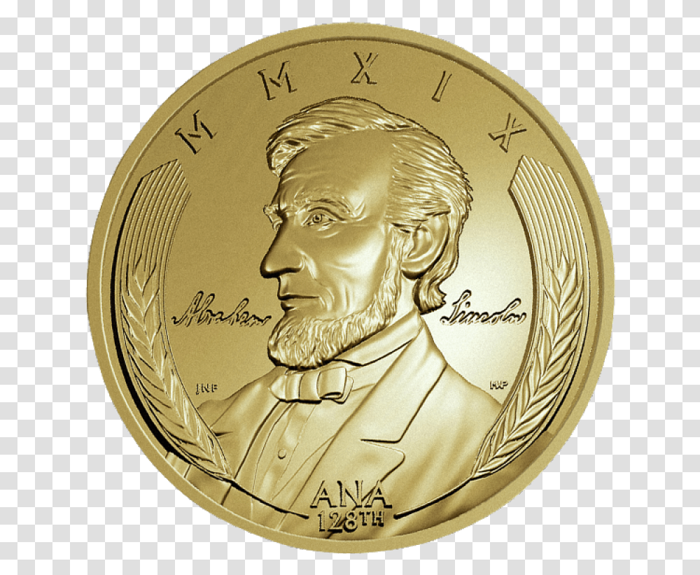 Wfm 2019 Convention Medal Obverse Coin, Gold, Money, Person, Human Transparent Png
