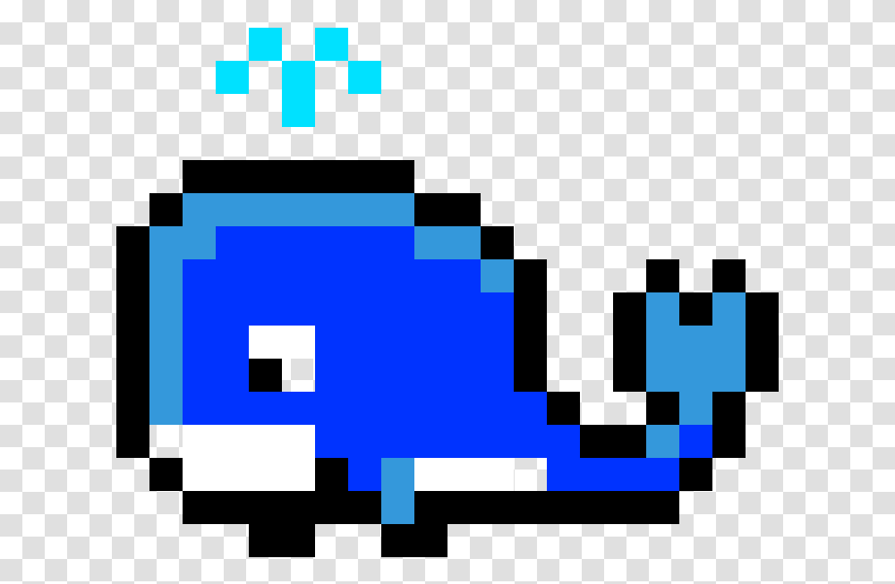Whale Pixel Art Download Blue Whale Pixel Art, First Aid, Pac Man Transparent Png