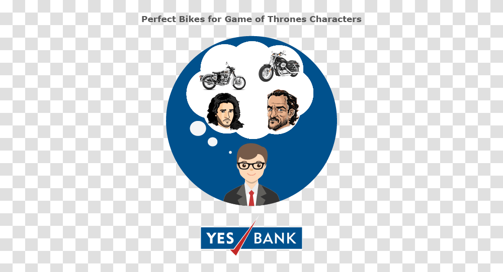 What Bikes Will Game Of Thrones Characters Ride Yes Bank Car Loan, Person, Crowd, Motorcycle, Text Transparent Png