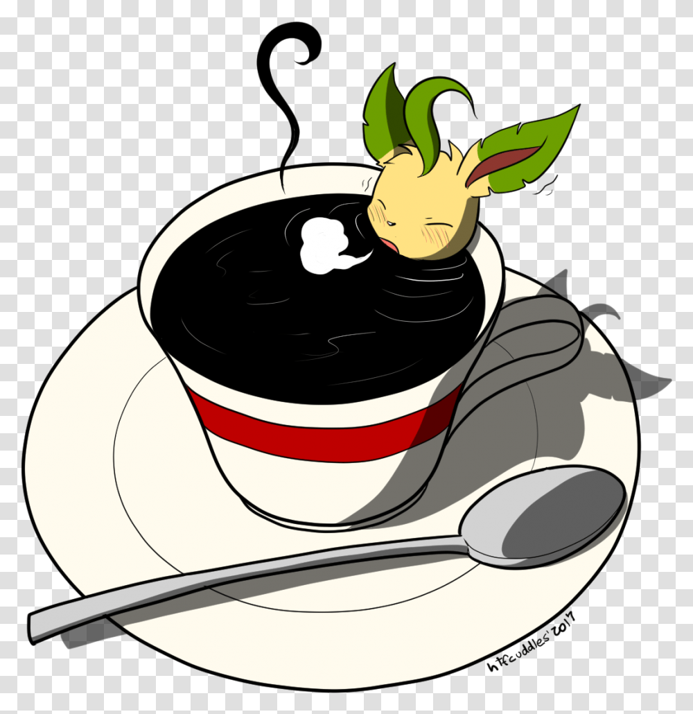 What Does A Leafeon Do When He's Cold Cartoon, Bowl, Cutlery, Saucer, Pottery Transparent Png
