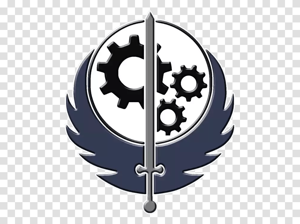 What Faction Should My Immoral Criminal Fallout 3 Brotherhood Of Steel, Symbol, Cross, Emblem, Logo Transparent Png