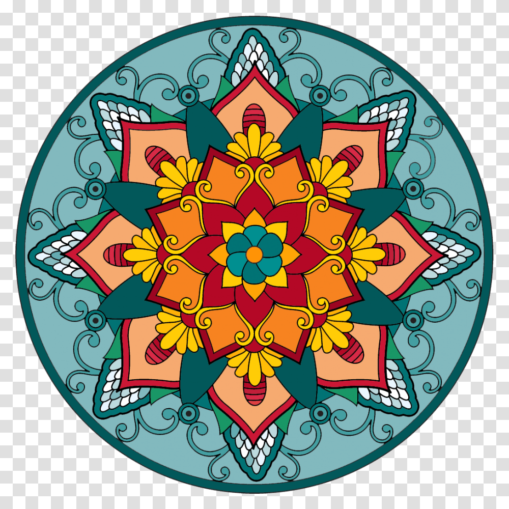 What Happens With You When You Color Mandala Coloring Pages, Pattern, Rug Transparent Png