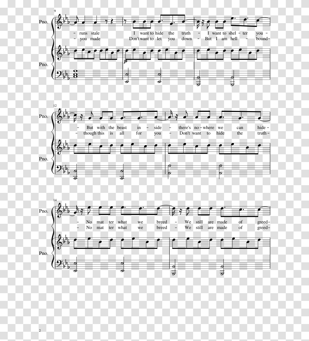 What I Like Piano Sheet Music Free, Gray, World Of Warcraft Transparent Png