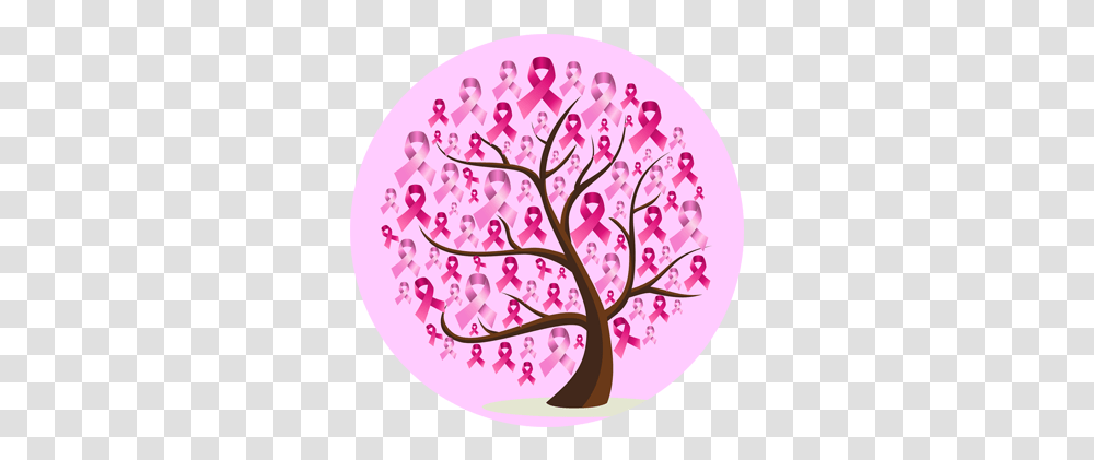 What Is Breast Cancer Breast Cancer Ribbon Tree Full Breast Cancer Awareness Walk, Graphics, Art, Plant, Floral Design Transparent Png