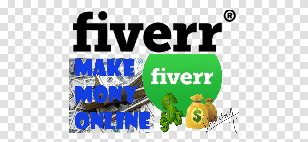 What Is Fiverr How To Earn Money From Fiverr, Text, Advertisement, Poster, Paper Transparent Png