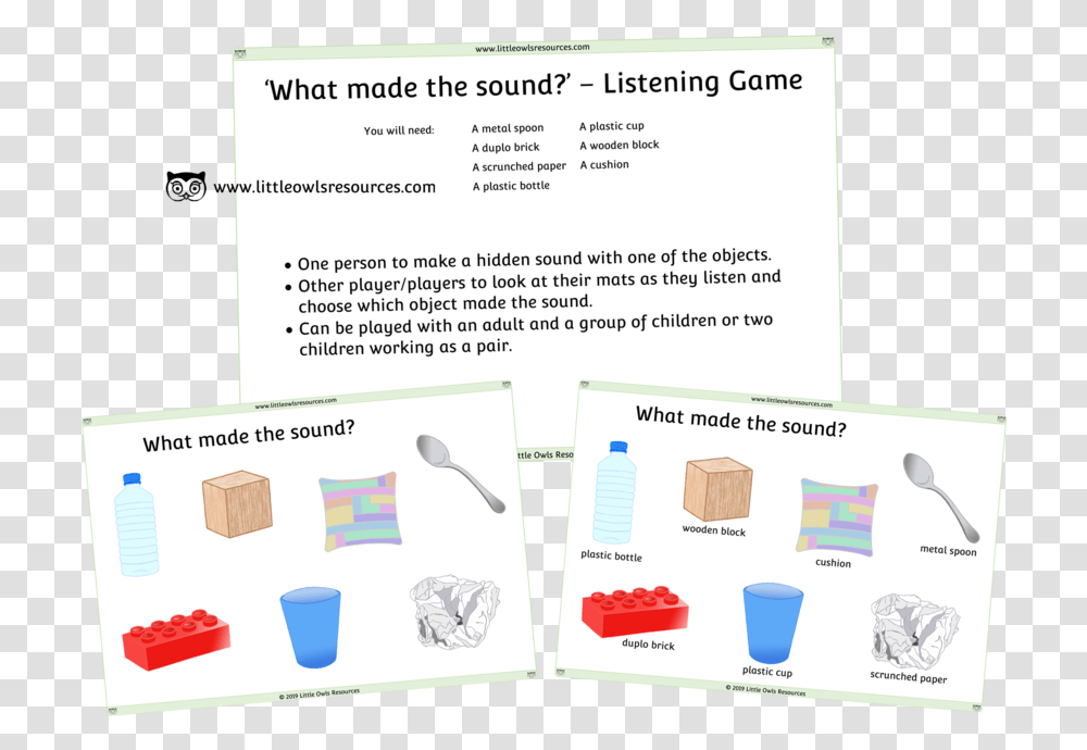 What Made The Sound Listening Game Cover Brochure, Poster, Advertisement, Paper Transparent Png