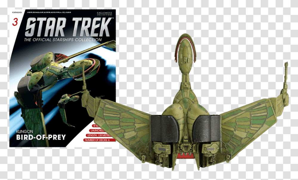 What's In Each Issue Klingon Bird Of Prey Eaglemoss, Vehicle, Transportation, Machine, Paper Transparent Png