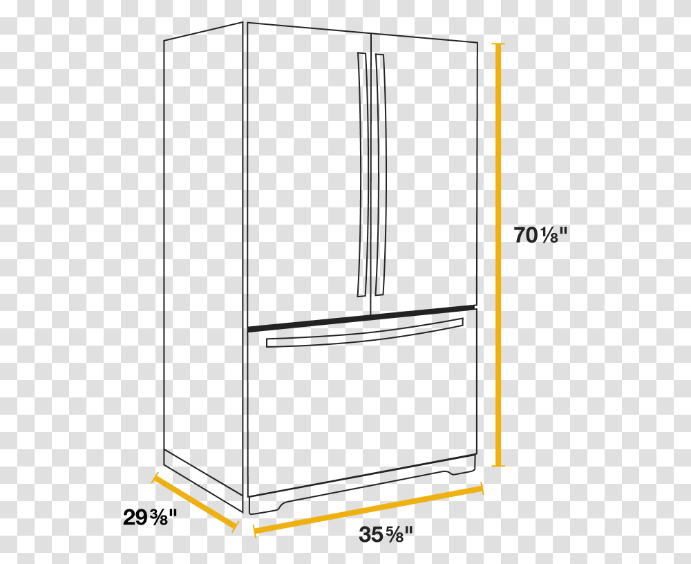 What's The Average Fridge Size Find The Perfect Fit Refrigerator Size, Appliance Transparent Png
