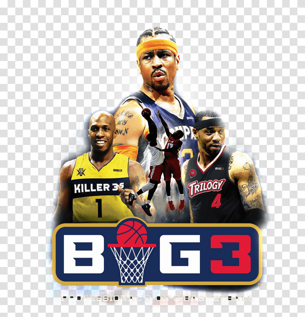 What To Make Of The Big 3 Basketball League Big 3 Basketball, Person, People, Sport, Advertisement Transparent Png