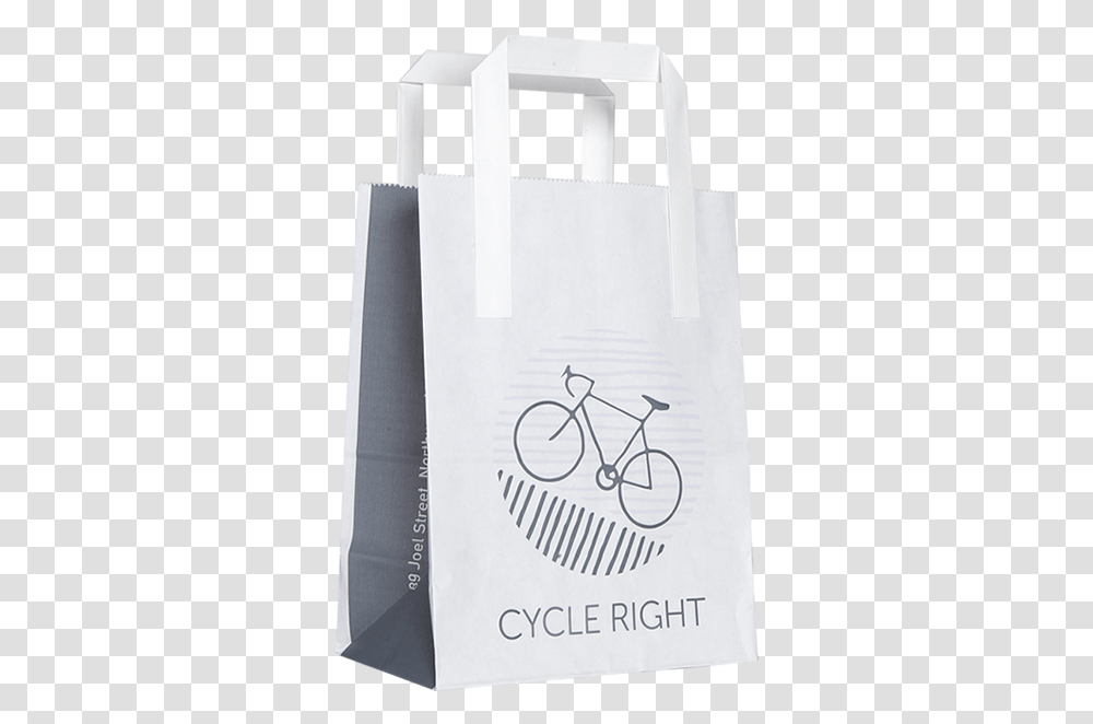 What Type Of Handle Would You Like For Your Custom Printed Paper Bag, Shopping Bag, Bicycle, Vehicle, Transportation Transparent Png