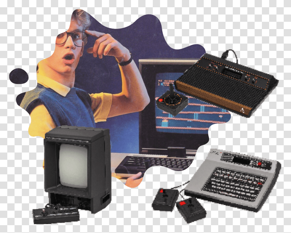 What Was The Great Video Game Crash Of 1983 Magnavox Odyssey, Person, Computer Keyboard, Computer Hardware, Electronics Transparent Png