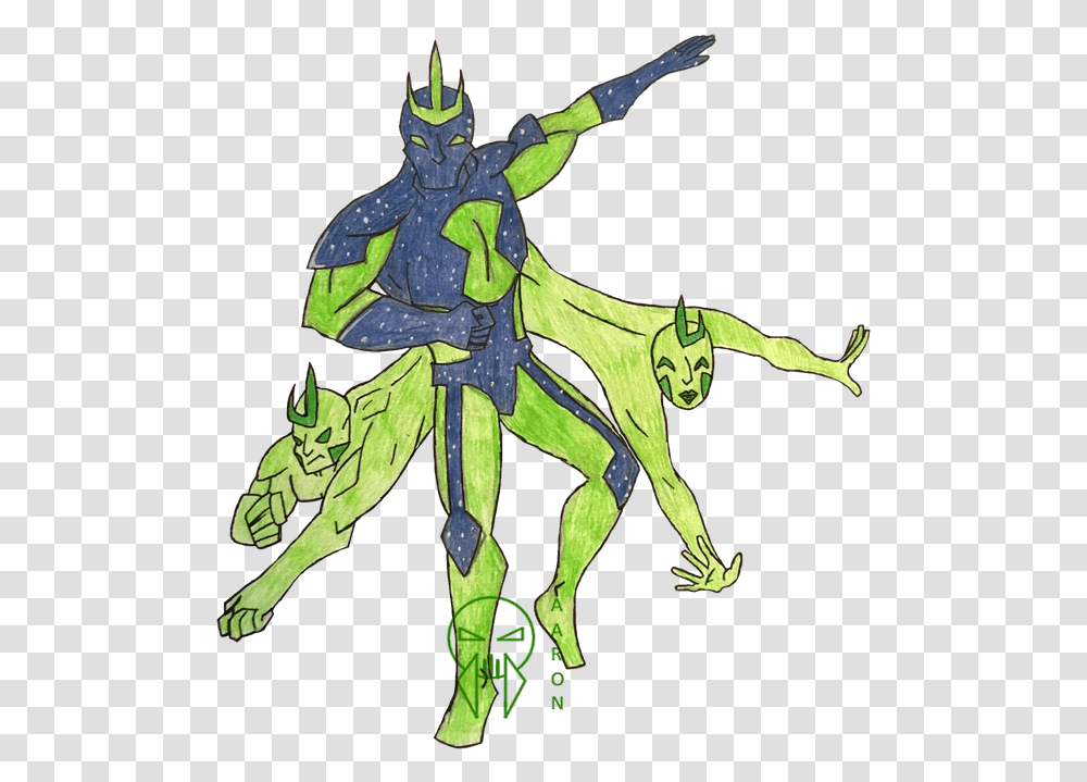 What Would An Amalgam Of Ben 10 And The Green Lantern Ben 10 Fan Made Aliens, Horse, Mammal, Animal, Dragon Transparent Png