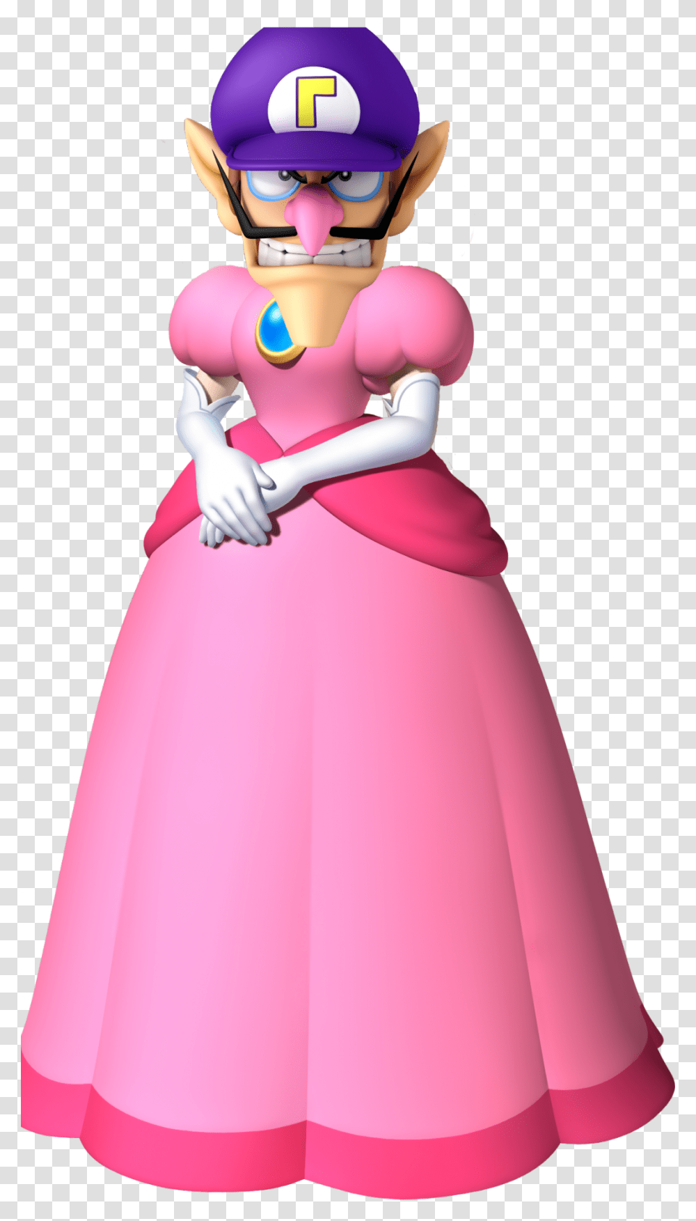 What You Didnt Know You Didnt Know Waluigis Head On Things, Dress, Female, Toy Transparent Png