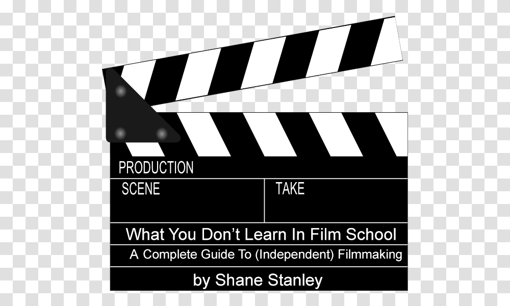 What You Don't Learn In Film School Movie Clapper Board, Word, Fence, Sport Transparent Png