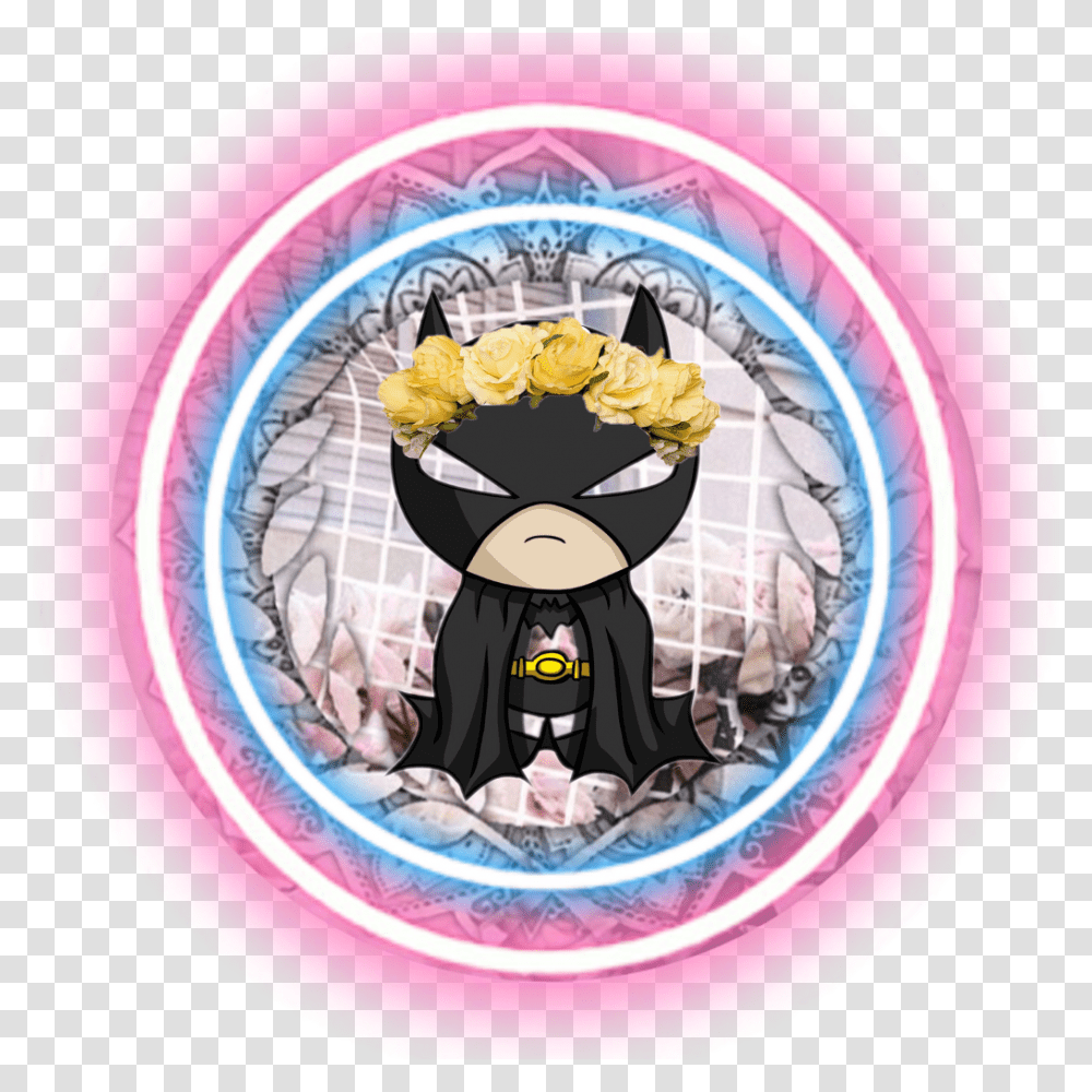 Whatever I Guess Batman Icon Neon Yello Cartoon, Frisbee, Toy, Purple, Sphere Transparent Png