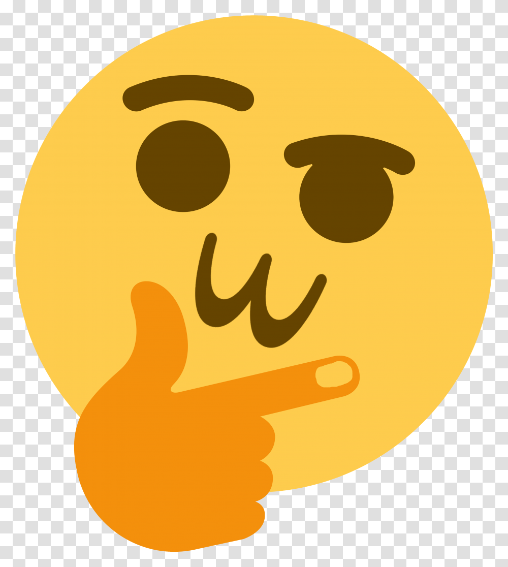 Whatist Wotm8 Thinking Discord Emoji Think Emoji, Light, Tennis Ball, Sport, Sports Transparent Png