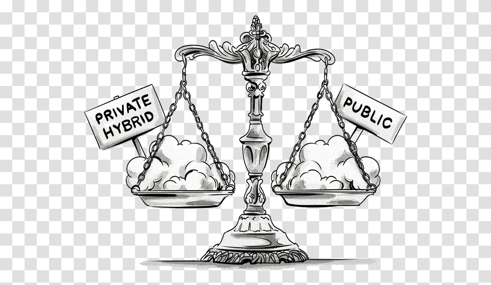 Whats The Difference Between Public Private Amp Hybrid Cartoon, Scale, Lamp Transparent Png