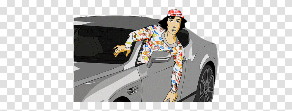 Whats Up Shoreline Mafia Gif Automotive Decal, Person, Clothing, Label, Text Transparent Png