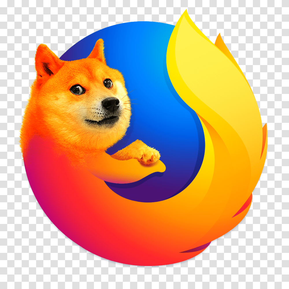 Whats Up With Doge Meme In Nightly Logo Firefox, Animal, Mammal, Trademark Transparent Png