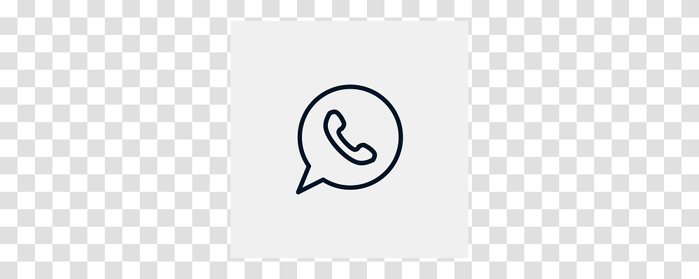 Whatsapp Symbol, Logo, Trademark, Stencil Transparent Png