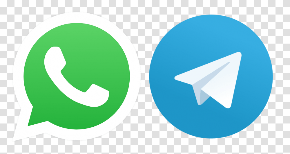 Whatsapp And Telegram For Android Whatsapp And Gmail Logo, Recycling Symbol Transparent Png